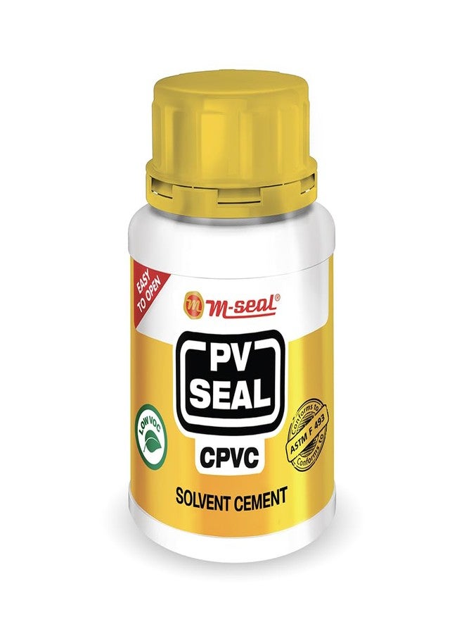 Pidilite M Seal CPVC Solvent Cement Ultra Strong for CPVC and UPVC Pipes and Fittings (200 ml, Tin Can, Yellow) with Brush Inside - Image 1